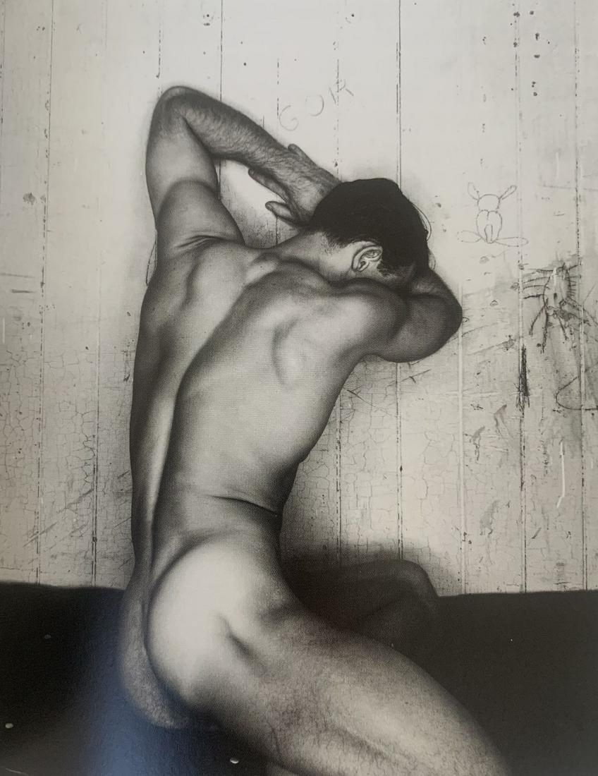 George Platt Lynes - Male Nude, Photo-Litho: George Platt Lynes (1907-1955) Male Nude Photo-litho Printed circa later 20th c. 6" x 4 5/8"