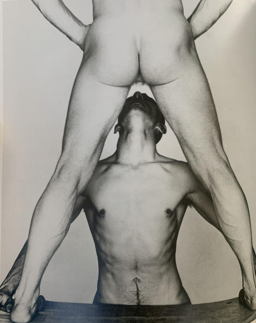George Platt Lynes - Male Nude, Photo-Litho: George Platt Lynes (1907-1955) Male Nude Photo-litho Printed circa later 20th c. 5 1/2" x 4 3/4"