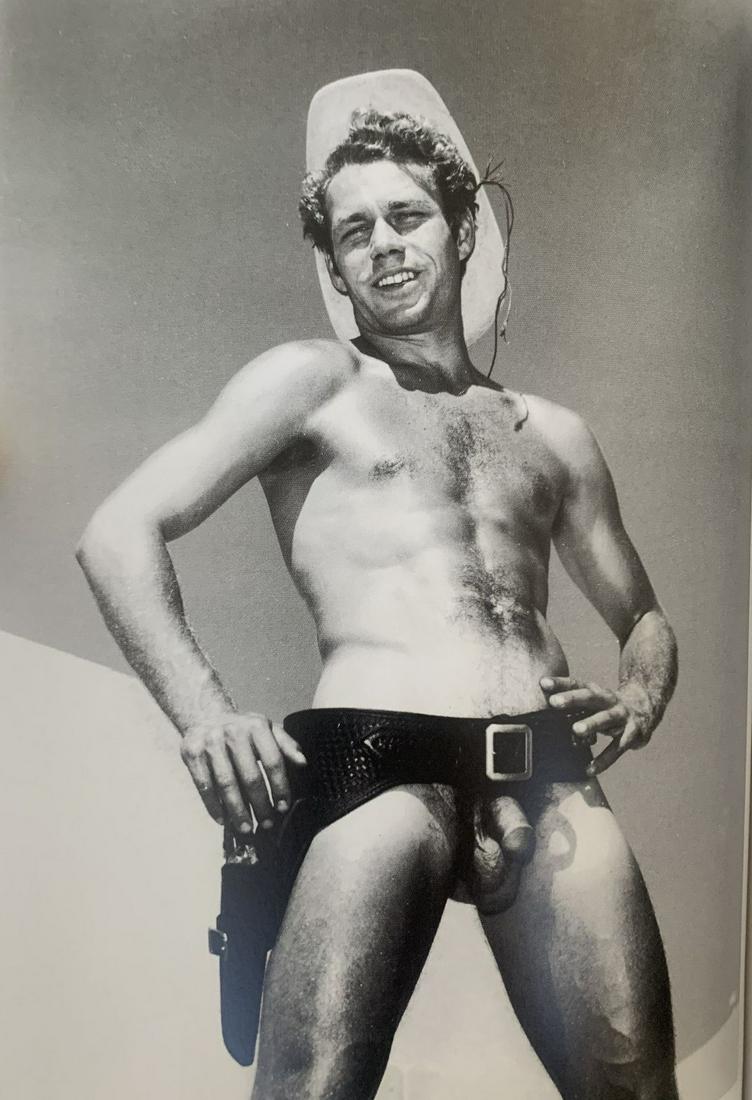 Bob Mizer - Male Nude, Photo-Litho: Bob Mizer (1922-1992) Male Nude Photo-litho Printed circa later 20th c. 6 1/2" x 4 3/4"