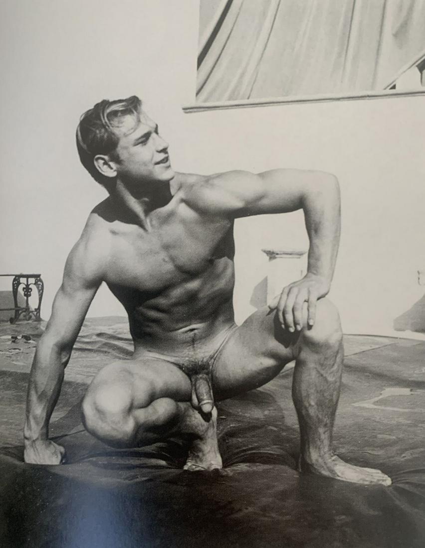 Bob Mizer - Male Nude, Photo-Litho: Bob Mizer (1922-1992) Male Nude Photo-litho Printed circa later 20th c. 4 3/4" x 3 5/8"