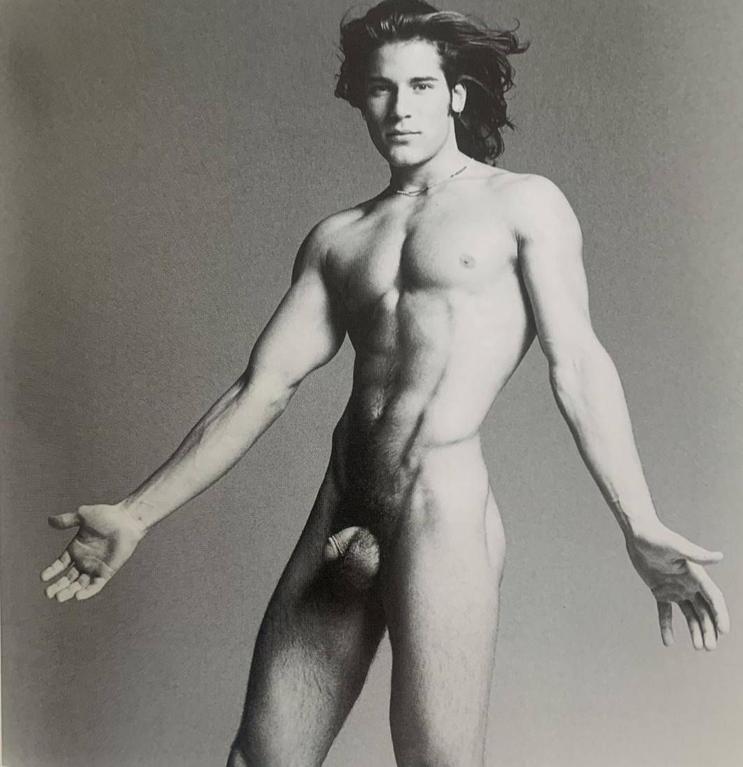 Fransesco Scavullo - Male Nude, Photo-Litho: Francesco Scavullo (1921-2004) Male Nude Photo-litho Printed circa later 20th c. 4 3/4" x 4 4/2"