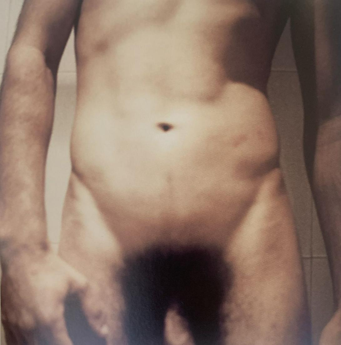 Jack Pierson - Male Nude, Photo-Litho: Jack Pierson Male Nude Photo-litho Printed circa later 20th c. 4 3/4" x 4 3/4"