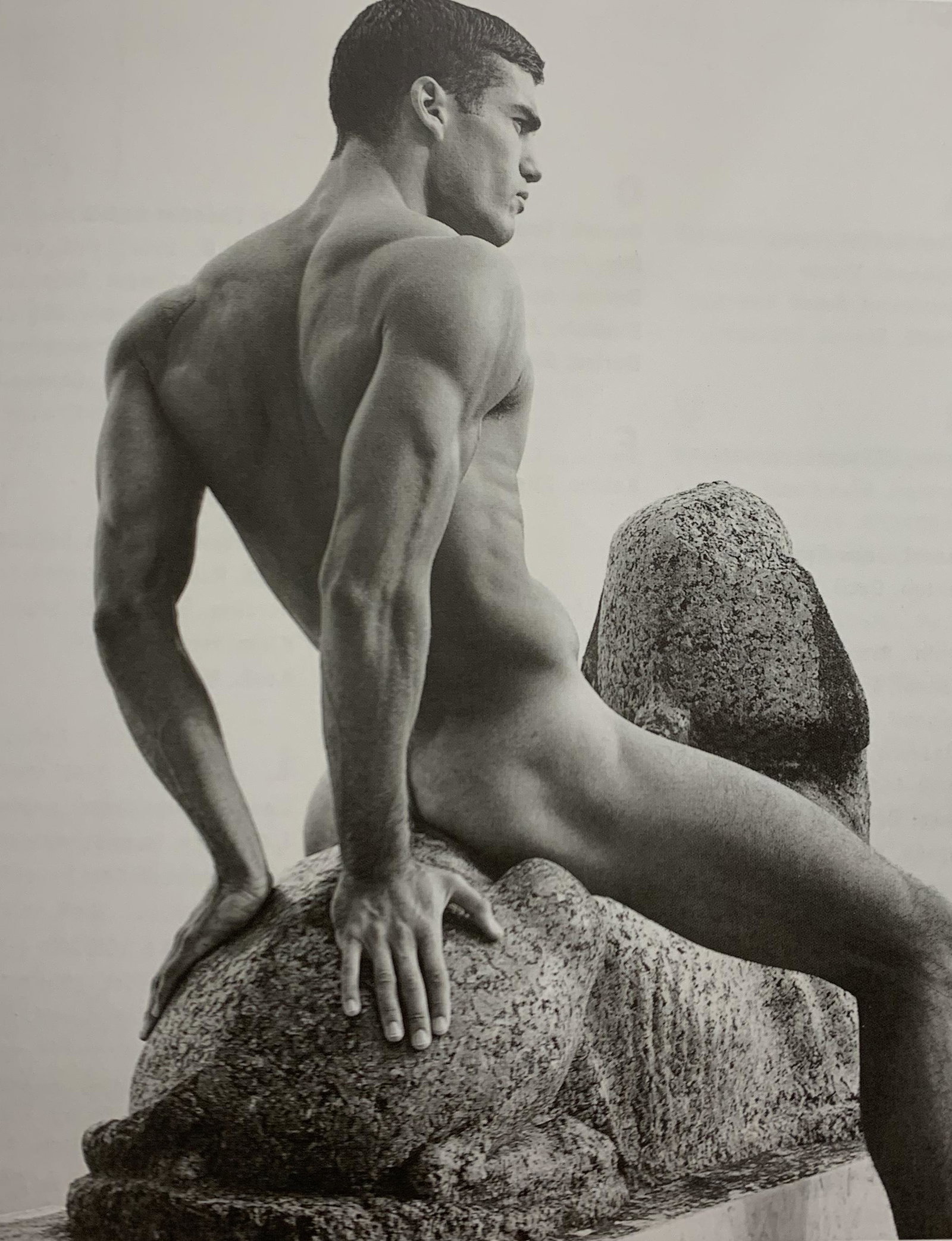 Bruce Weber - Male Nude, Photo-Litho: Bruce Weber Male Nude Photo-litho Printed circa later 20th c. 6" x 4 3/4"
