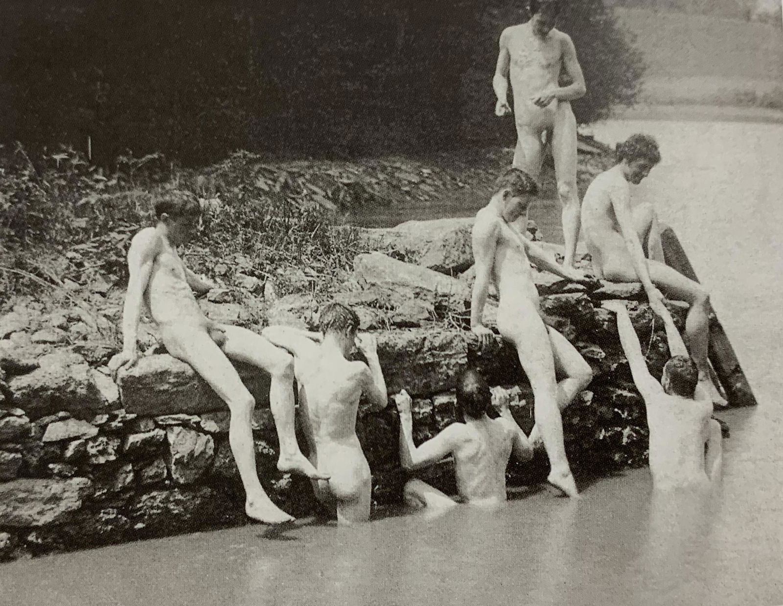 Thomas Eakins - Male Nude, Photo-Litho: Thomas Eakins Male Nude Photo-litho Printed circa later 20th c. 3 5/8" x 4 3/4"