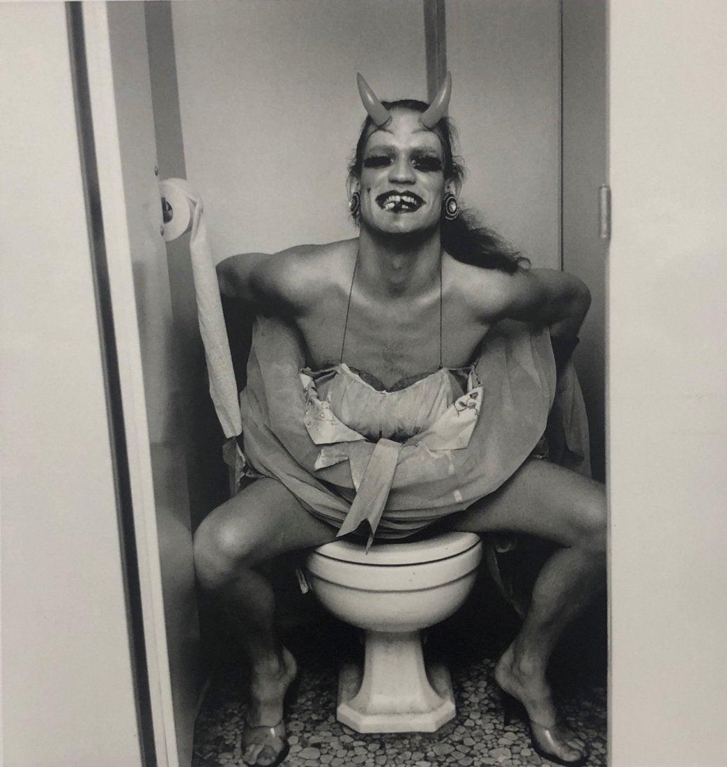 Peter Hujar - John Flowers, Photo-Litho: PETER HUJAR (1934-1987) John Flowers Photo-litho Printed circa 1970's-1980's 7 3/4" x 7 3/4"