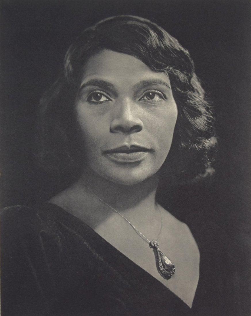 Yousuf Karsh Marian Anderson Sheetfed Gravure c. 1960s: YOUSUF KARSH (1908-2002) Marian Anderson Sheet-fed gravure, printed circa 1960's 12" x 9"