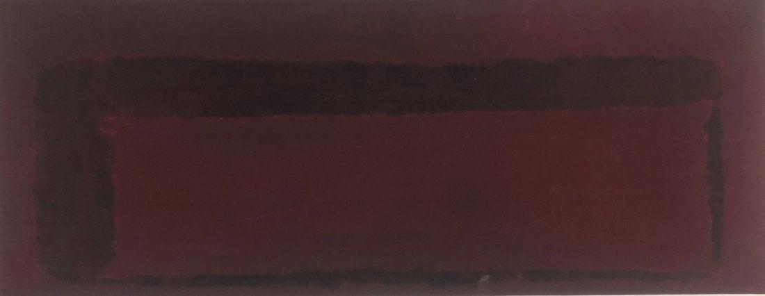 Mark Rothko - Untitled Large Colored Offset Lithograph: MARK ROTHKO (1903-1970) Untitled Offset lithograph in colors on heavy paper 9" x 20"