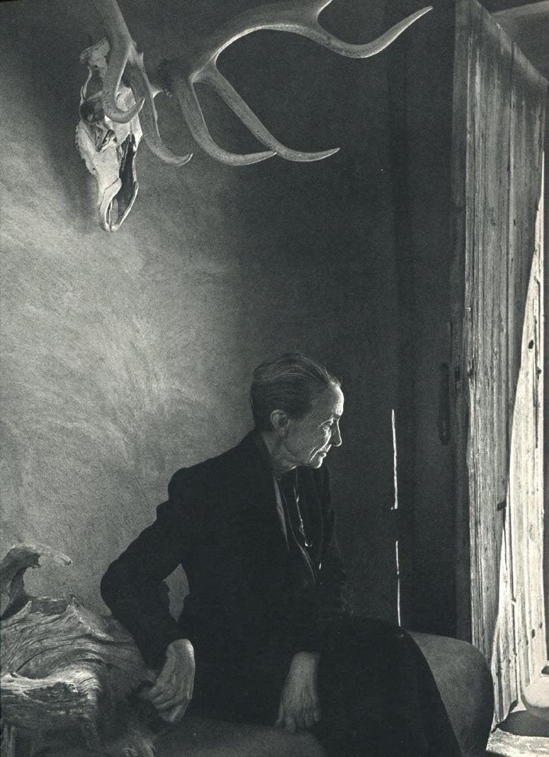 Yousuf Karsh Georgia OKeeffe Sheetfed gravure c. 1970s: YOUSUF KARSH (1908-2002) Georgia O'Keeffe Sheet-fed Gravure, c. 1970's 11" x 9 1/2"
