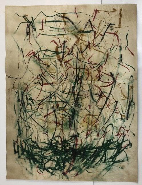 Joan Mitchell - Untitled, Offset Lithograph: JOAN MITCHELL (1925-1992) Untitled Offset lithograph in colors on heavy paper 27" x 36"