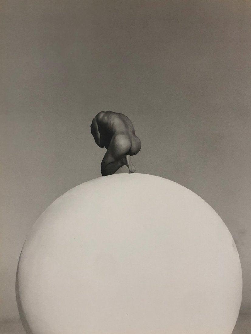 Herb Ritts - Kazu, Male Nude, Soccer Ball, Photo-Litho: HERB RITTS (1952-2002) Kazu, Male Nude with Soccer Ball Photo-litho Printed circa late 20th c. 11 3/4" x 8 3/4"