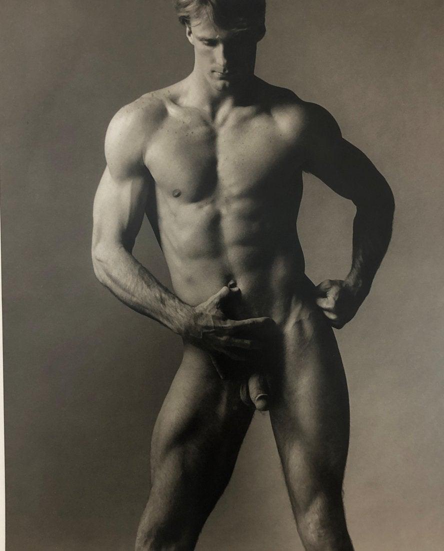 Ken Haak - Male Nude, Photo-Litho: KEN HAAK Male Nude Photo-litho 11 1/2" x 9 1/4"
