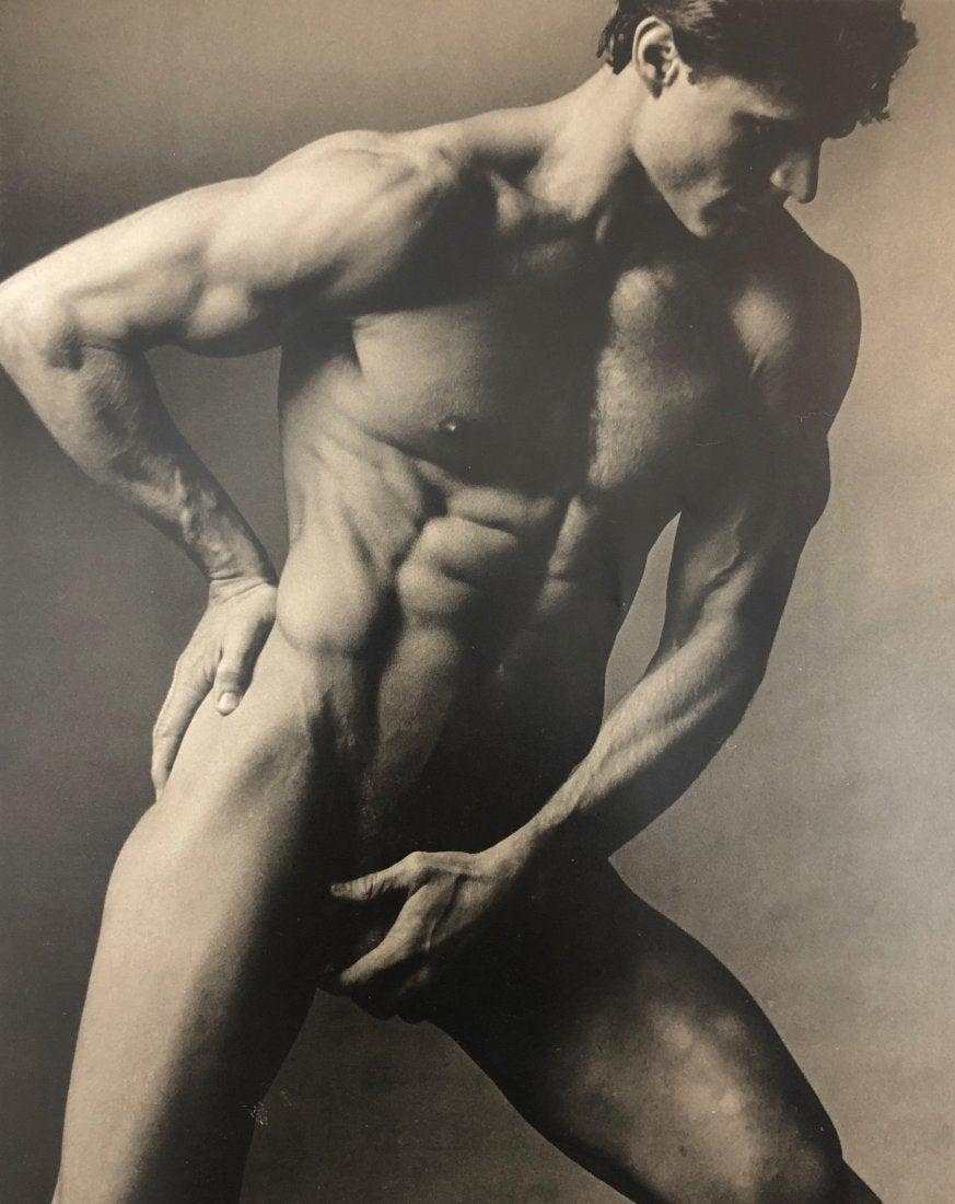 Ken Haak - Male Nude, Photo-Litho: KEN HAAK Male Nude Photo-litho 13 1/8" x 10 3/8"