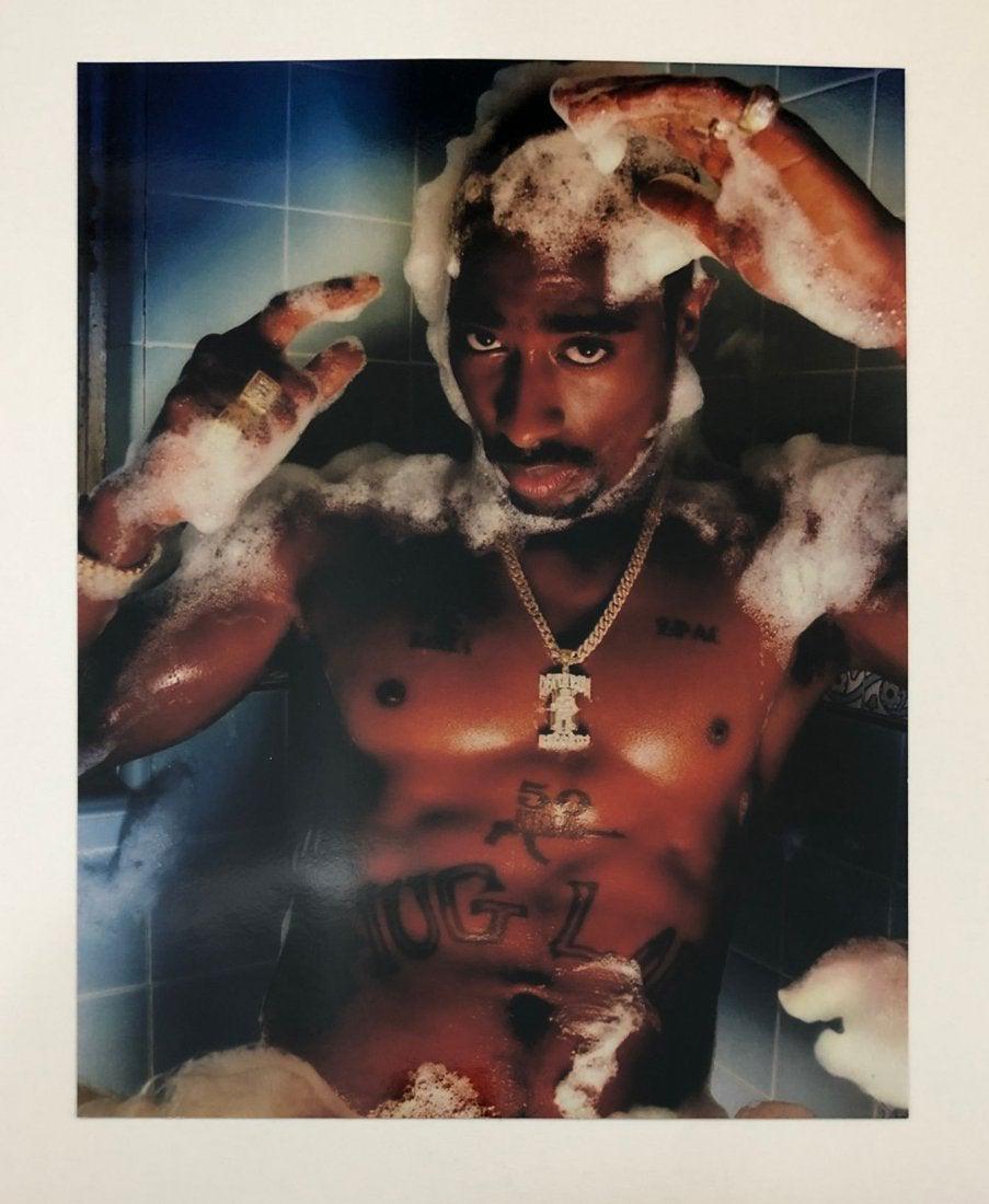 David LaChapelle - Tupac Shakur, LA, Glossy Photo-Litho: DAVID LACHAPELLE (B. 1963) Tupac Shakur, LA Glossy Photo-litho Printed circa late 1990's 13 7/8" x 11"