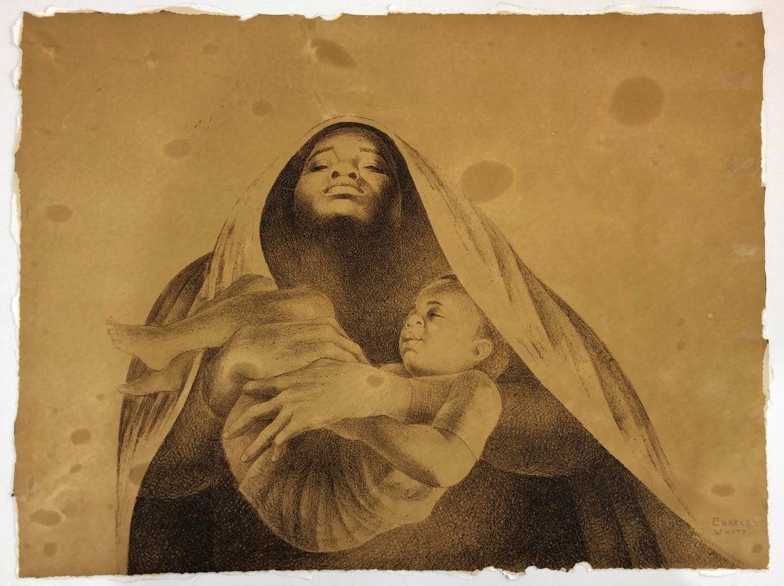 Charles White - I Have a Dream (Pencil Signed): CHARLES WHITE (1918-1979) I Have a Dream Offset lithograph on paper 30" x 22" Signed in pencil lower right side