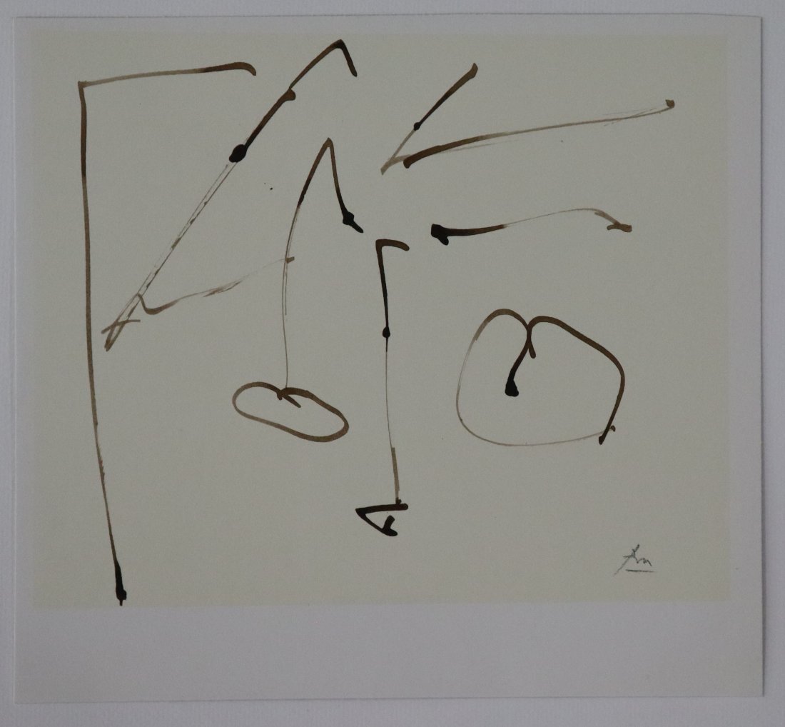 Robert Motherwell - Untitled, Abstract, Lithograph: ROBERT MOTHERWELL (1915-1991) Untitled, Abstract Offset lithograph in colors on heavy paper 8" x 9" (approximately)