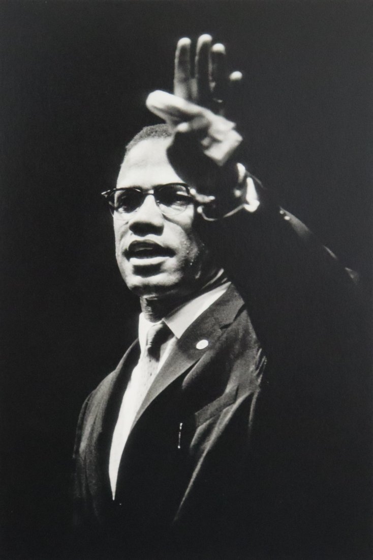 Gordon Parks - Malcolm X, Photo-Litho: GORDON PARKS (1912-2006) Malcolm X, 1960 Photo-Litho Printed circa later 20th c. 9" x 6"