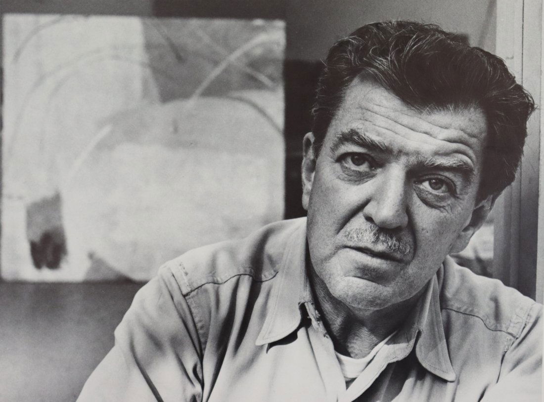 Hans Namuth - James Brooks, Photo-Litho: HANS NAMUTH (1915-1990) James Brooks, East Hampton, New York Photo-litho, printed circa second half of 20th century 12 7/8" x 10 3/8"