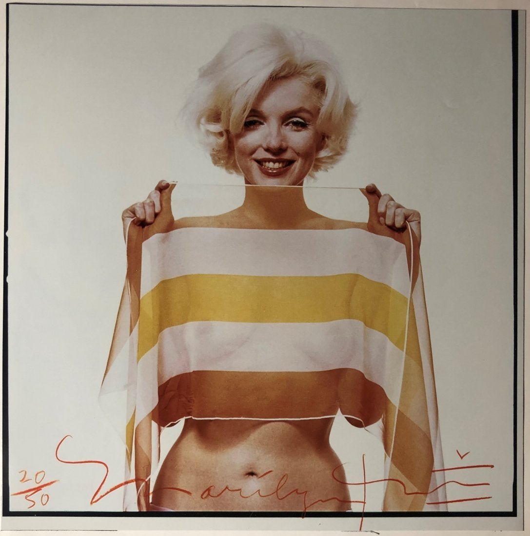 Bert Stern - Marilyn Monroe Photograph: BERT STERN (1929-2013) Marilyn Monroe Photograph in colors, printed later 20 3/4" x 20 3/4"