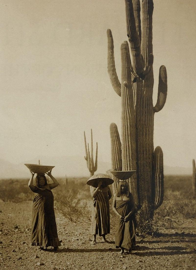 Edward Curtis - Three Maricopa women with baskets, 1907 (1 of 1)