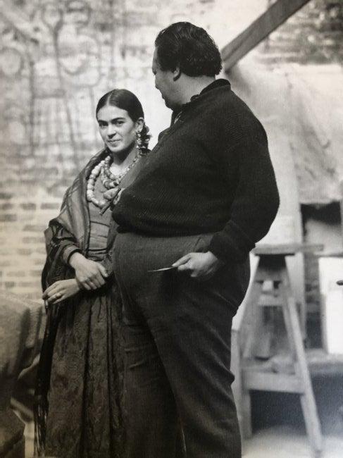 Edward Weston - Diego Rivera and Frida Kahlo, 1930: EDWARD WESTON (B.1886-1958) Diego Rivera and Frida Kahlo, 1930 Photo-Litho 9.5" x 7" Printed second half of 20th Century