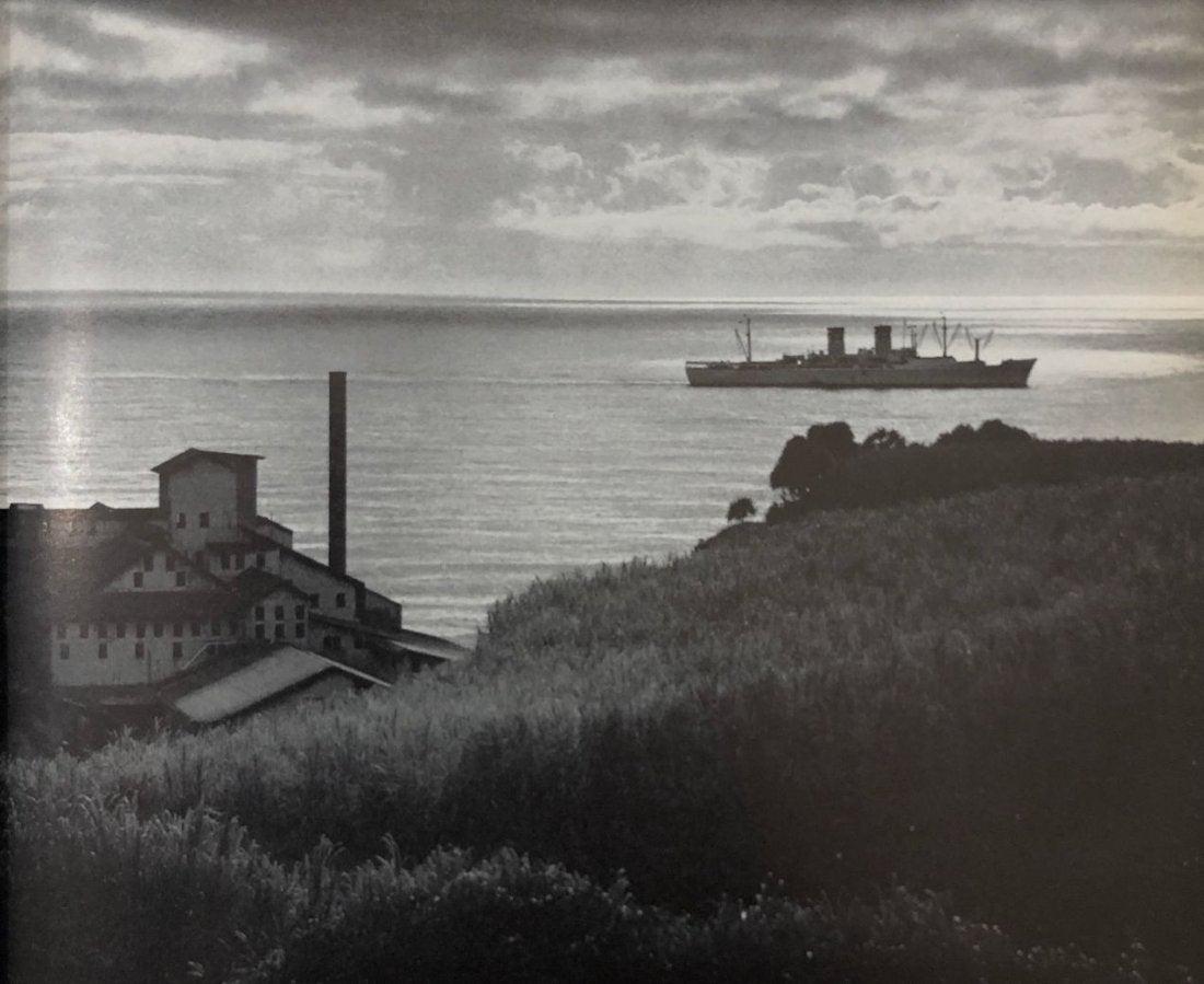 Ansel Adams - Sugar mill and ship, Hilo (1 of 1)