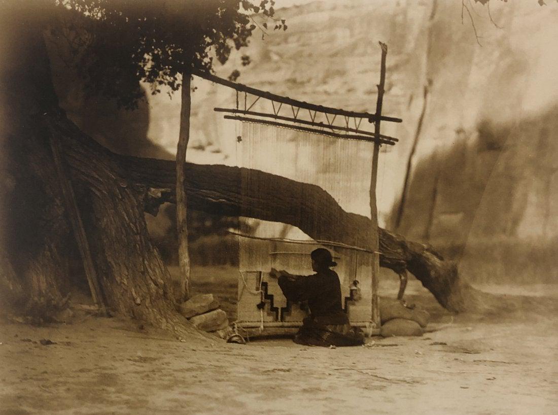 Edward Curtis - A Navajo blanket weaver, 1905 (1 of 1)