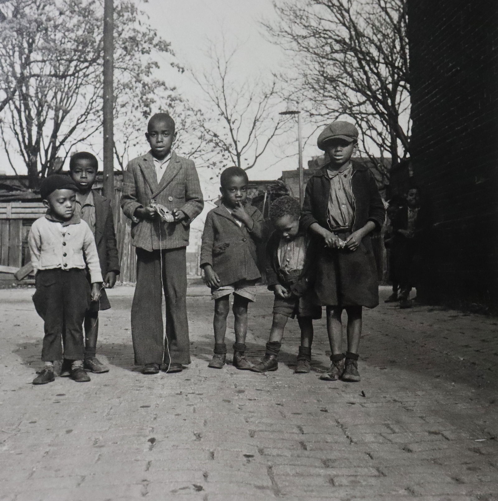 Gordon Parks - Neighborhood Children, Photo-Litho: GORDON PARKS - (1912-2006) Neighborhood Children, Washington, D.C. Photo-Litho Printed later 20th Century 7" x 7" (Image Size)