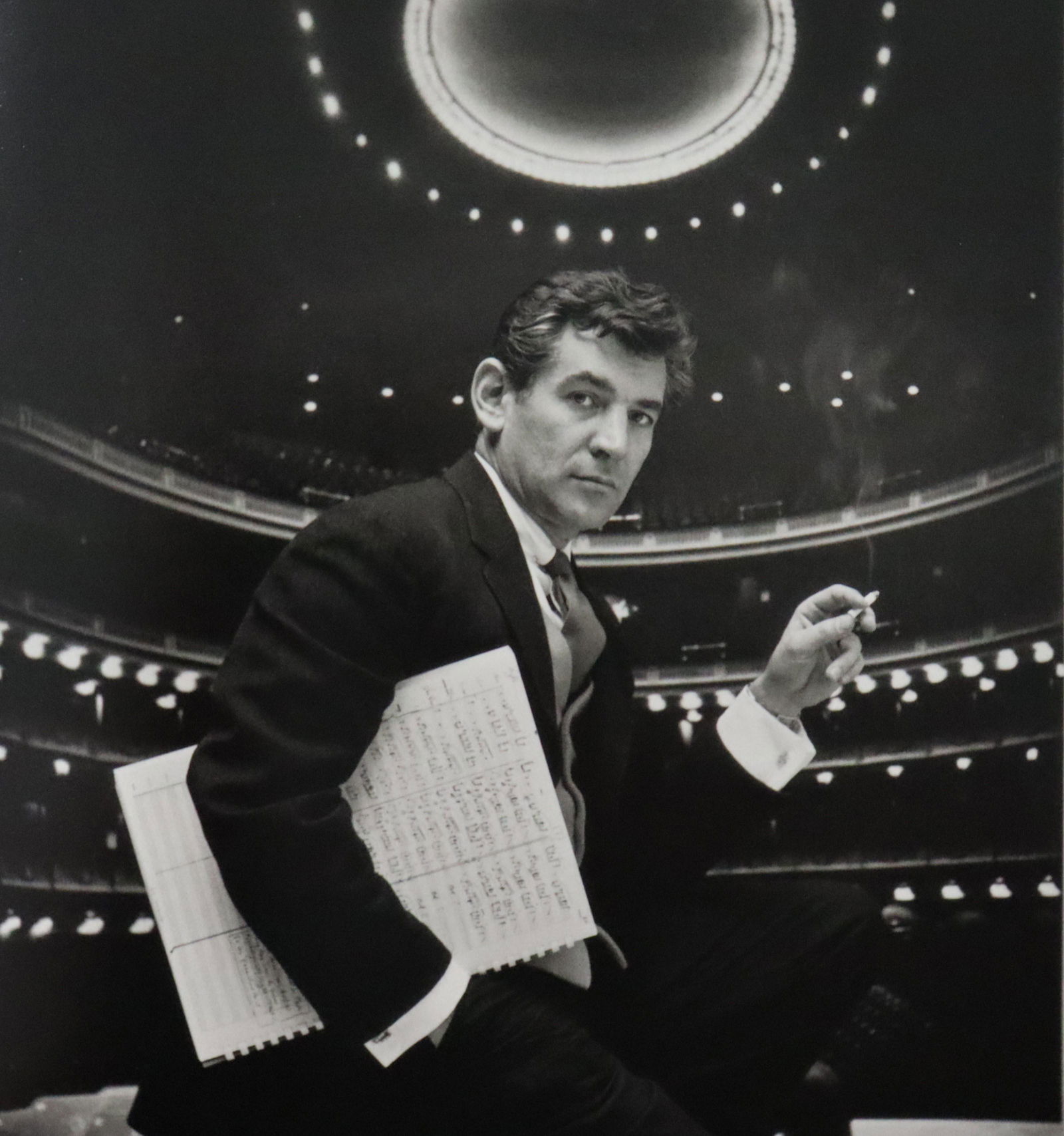 Gordon Parks - Leonard Bernstein, Photo-Litho: GORDON PARKS - (1912-2006) Leonard Bernstein, New York, New York Photo-Litho Printed later 20th Century 6 1/2" x 8" (Image Size)
