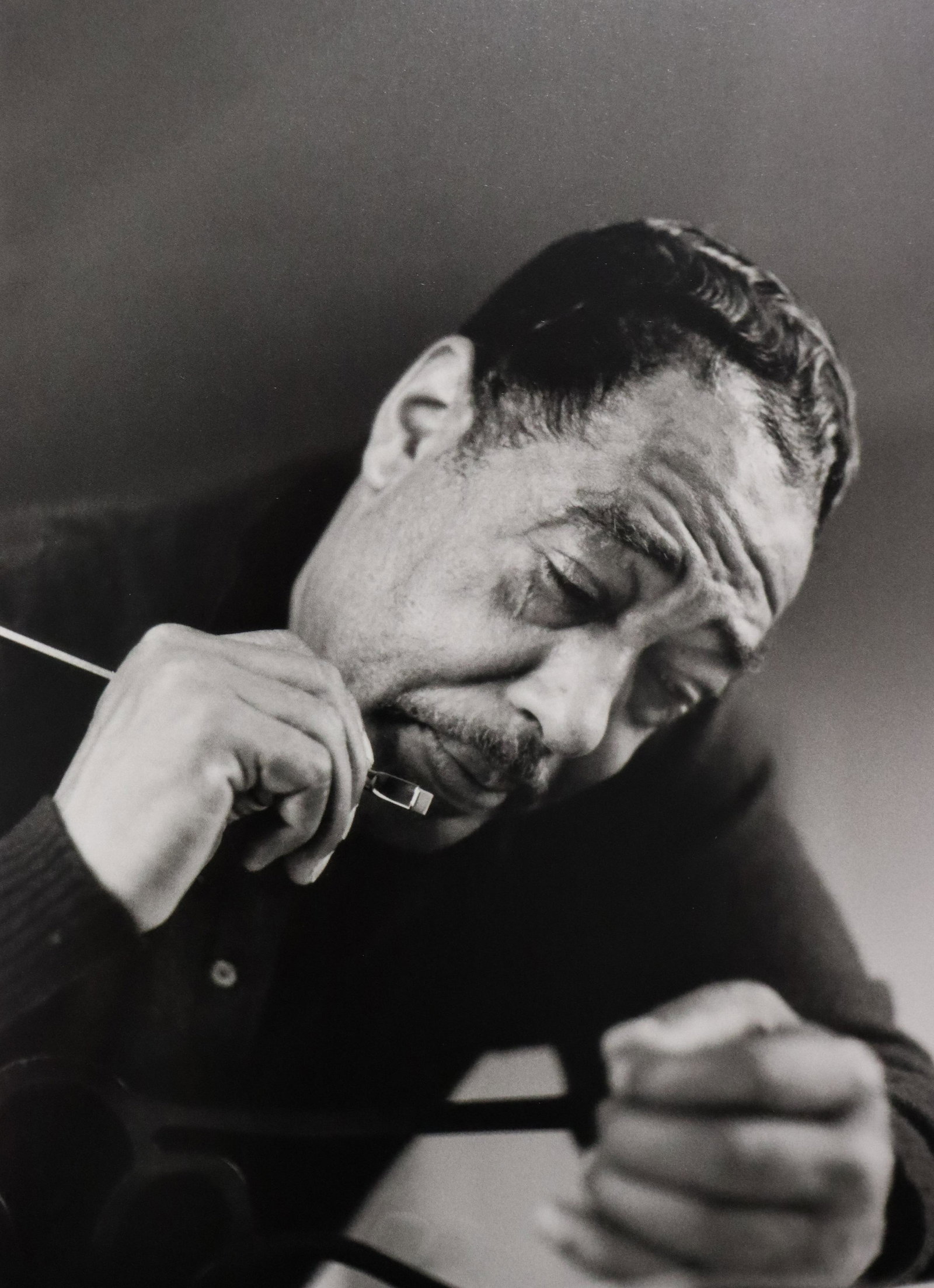 Gordon Parks - Duke Ellington, Caifornia, Photo-Litho: GORDON PARKS - (1912-2006) Duke Ellington, California Photo-Litho Printed later 20th Century 8 3/4" x 6 1/2" (Image Size)