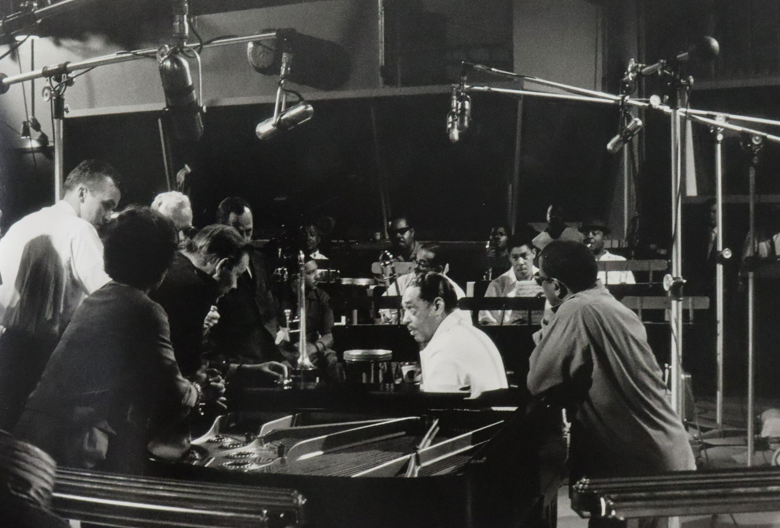 Gordon Parks - Duke Ellington, Caifornia, Photo-Litho: GORDON PARKS - (1912-2006) Duke Ellington, California Photo-Litho Printed later 20th Century 5 1/4" x 7 3/4" (Image Size)