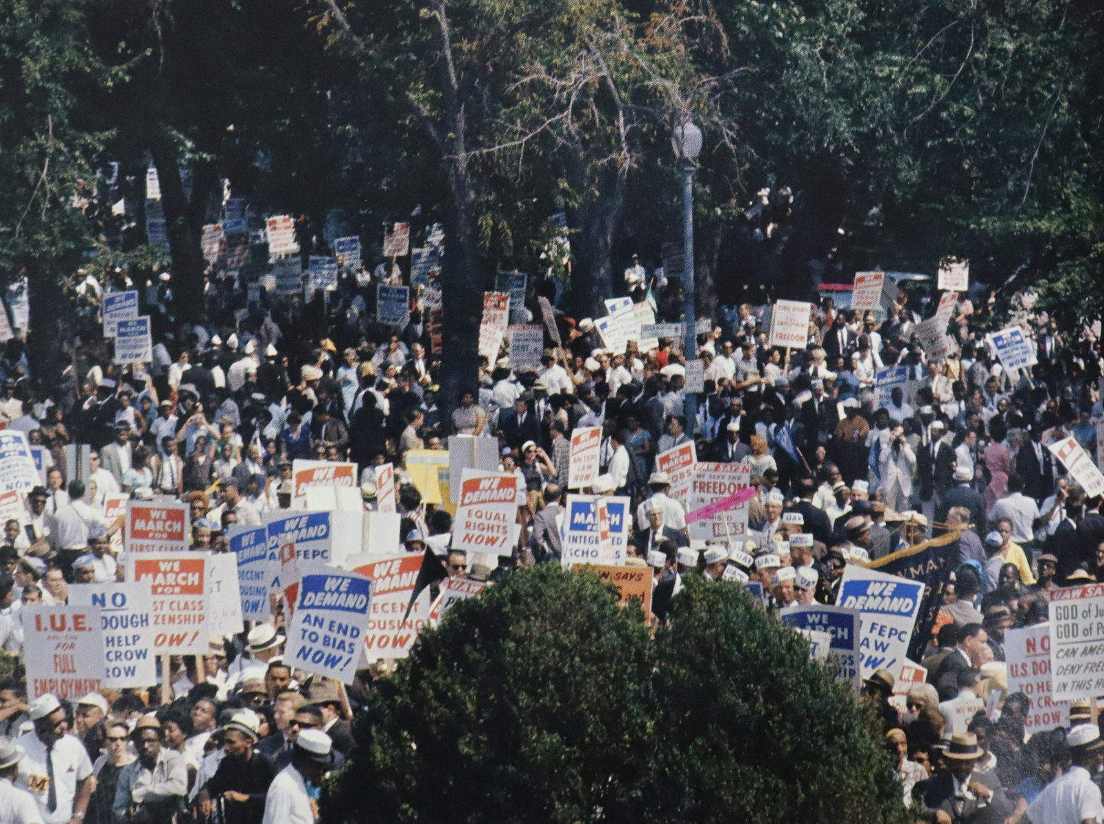 Gordon Parks - Washington March, Photo-Litho: GORDON PARKS - (1912-2006) Washington March Photo-Litho Printed later 20th Century 5 3/4" x 7 3/4" (Image Size)