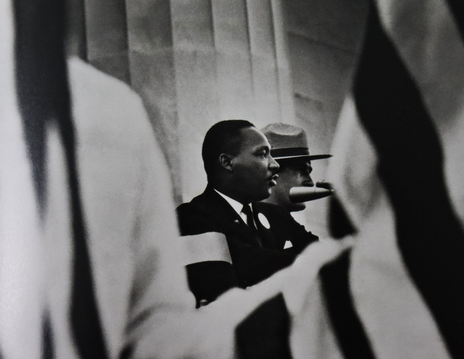 Gordon Parks - Washington March, Photo-Litho: GORDON PARKS - (1912-2006) Washington March Photo-Litho Printed later 20th Century 6" x 7 3/4" (Image Size)