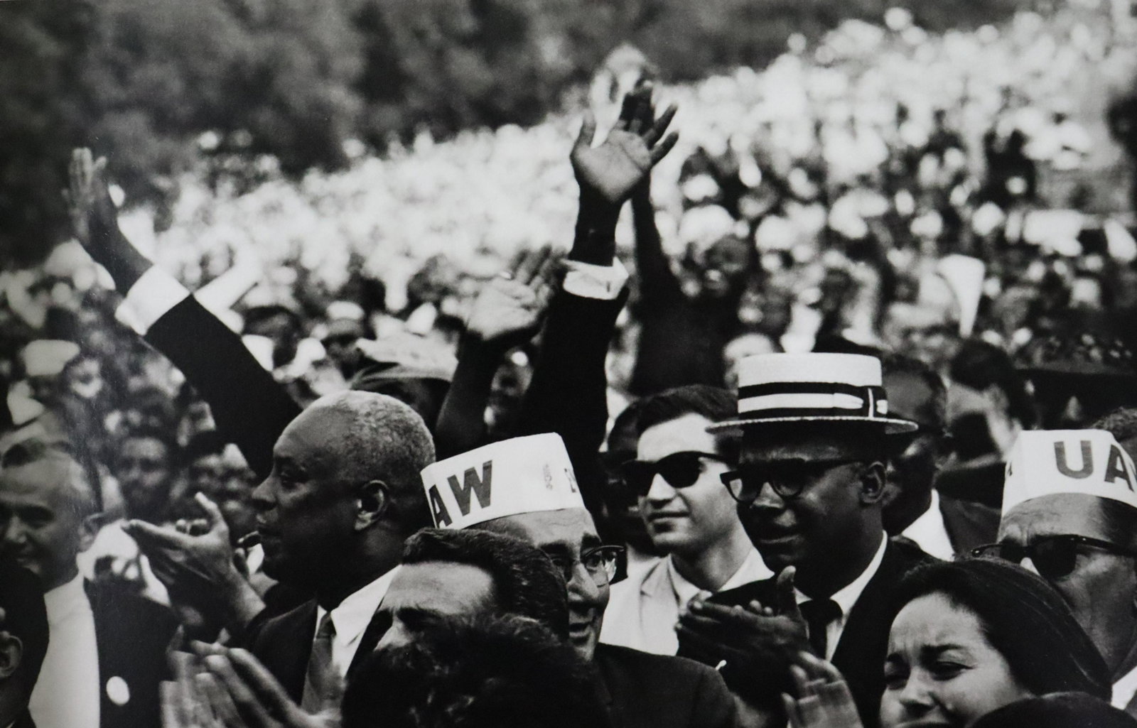 Gordon Parks - Washington March, Photo-Litho: GORDON PARKS - (1912-2006) Washington March Photo-Litho Printed later 20th Century 5" x 7 3/4" (Image Size)