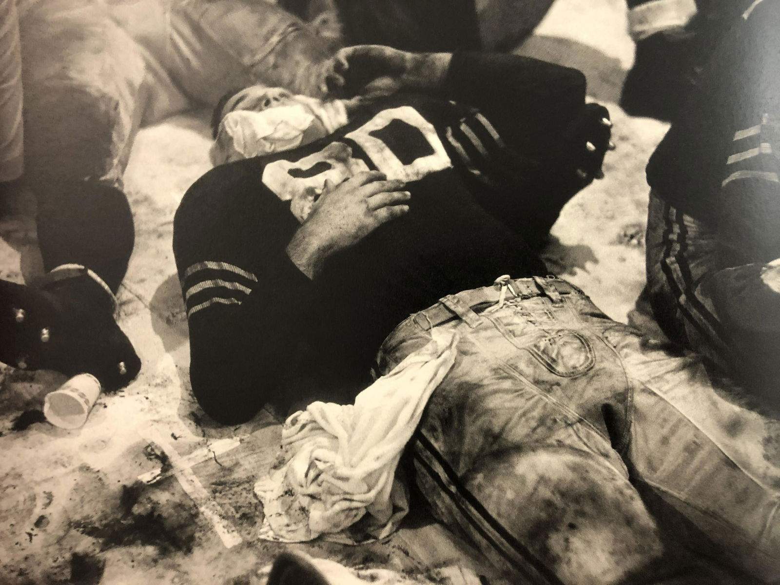 Bruce Davidsons - Yale Football, Photo-Litho: BRUCE DAVIDSON - (B. 1946) Yale Football Photo-Litho Printed circa later third quarter 20th century 6 3/8" x 9 5/8" (Image Size)