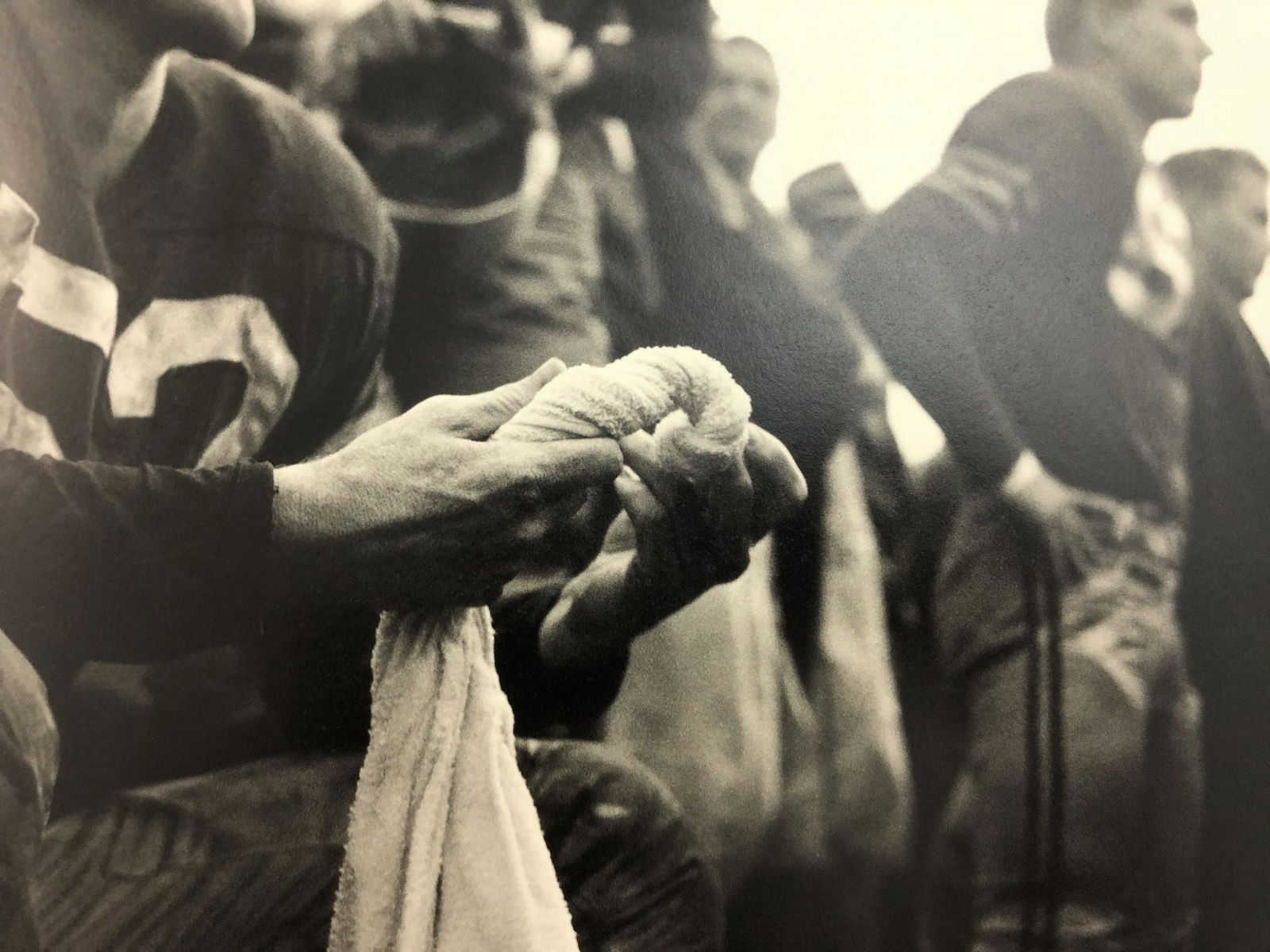 Bruce Davidsons - Yale Football, Photo-Litho: BRUCE DAVIDSON - (B. 1946) Yale Football Photo-Litho Printed circa later third quarter 20th century 6 3/8" x 9 3/4" (Image Size)