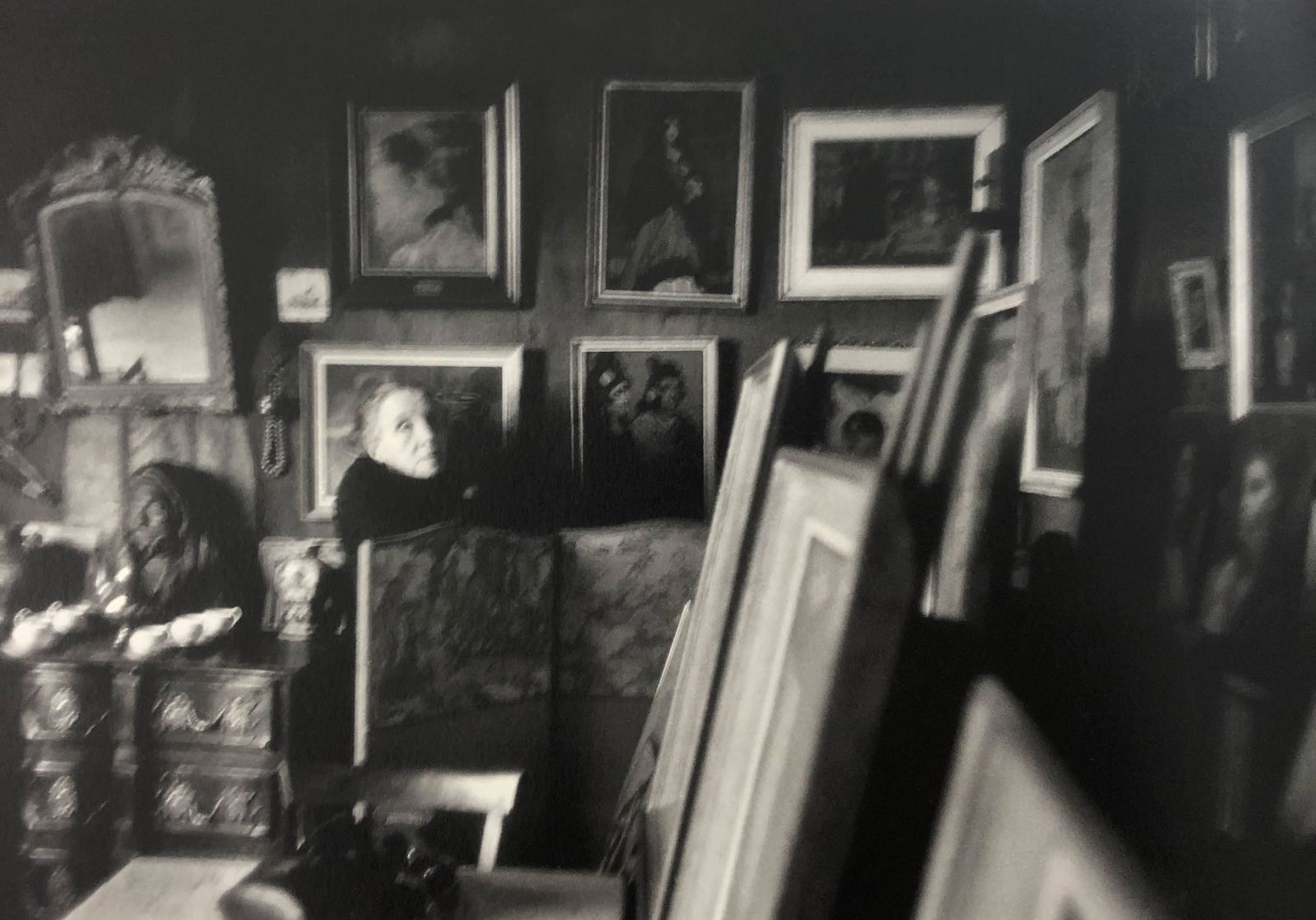 Bruce Davidsons - Widow of Montmartre, Photo-Litho: BRUCE DAVIDSON - (B. 1946) The Widow of Montmartre Photo-Litho Printed circa later third quarter 20th century 6 3/8" x 9 5/8" (Image Size)