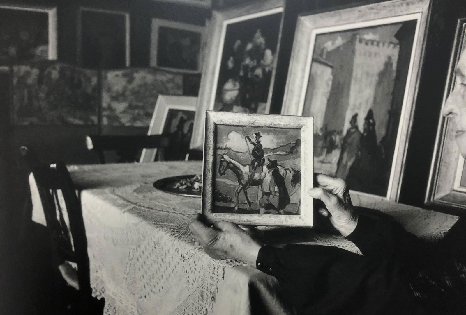 Bruce Davidsons - Widow of Montmartre, Photo-Litho: BRUCE DAVIDSON - (B. 1946) The Widow of Montmartre Photo-Litho Printed circa later third quarter 20th century 6 3/8" x 9 5/8" (Image Size)