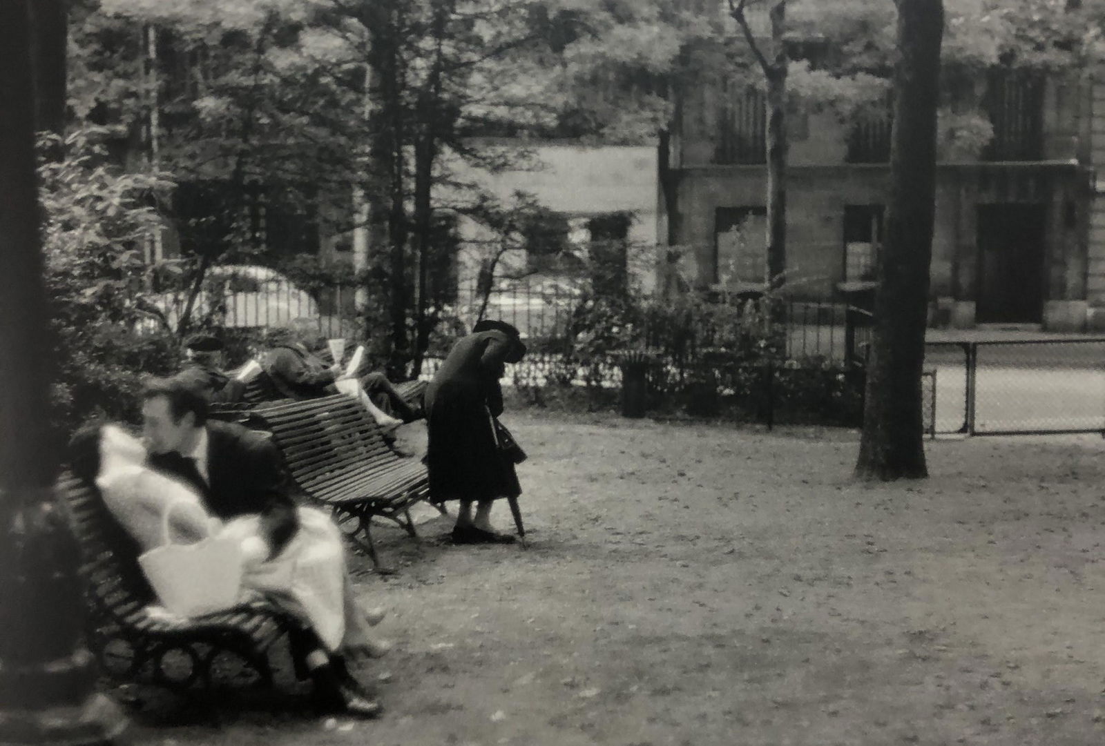 Bruce Davidsons - Widow of Montmartre, Photo-Litho: BRUCE DAVIDSON - (B. 1946) The Widow of Montmartre Photo-Litho Printed circa later third quarter 20th century 6 3/8" x 9 5/8" (Image Size)
