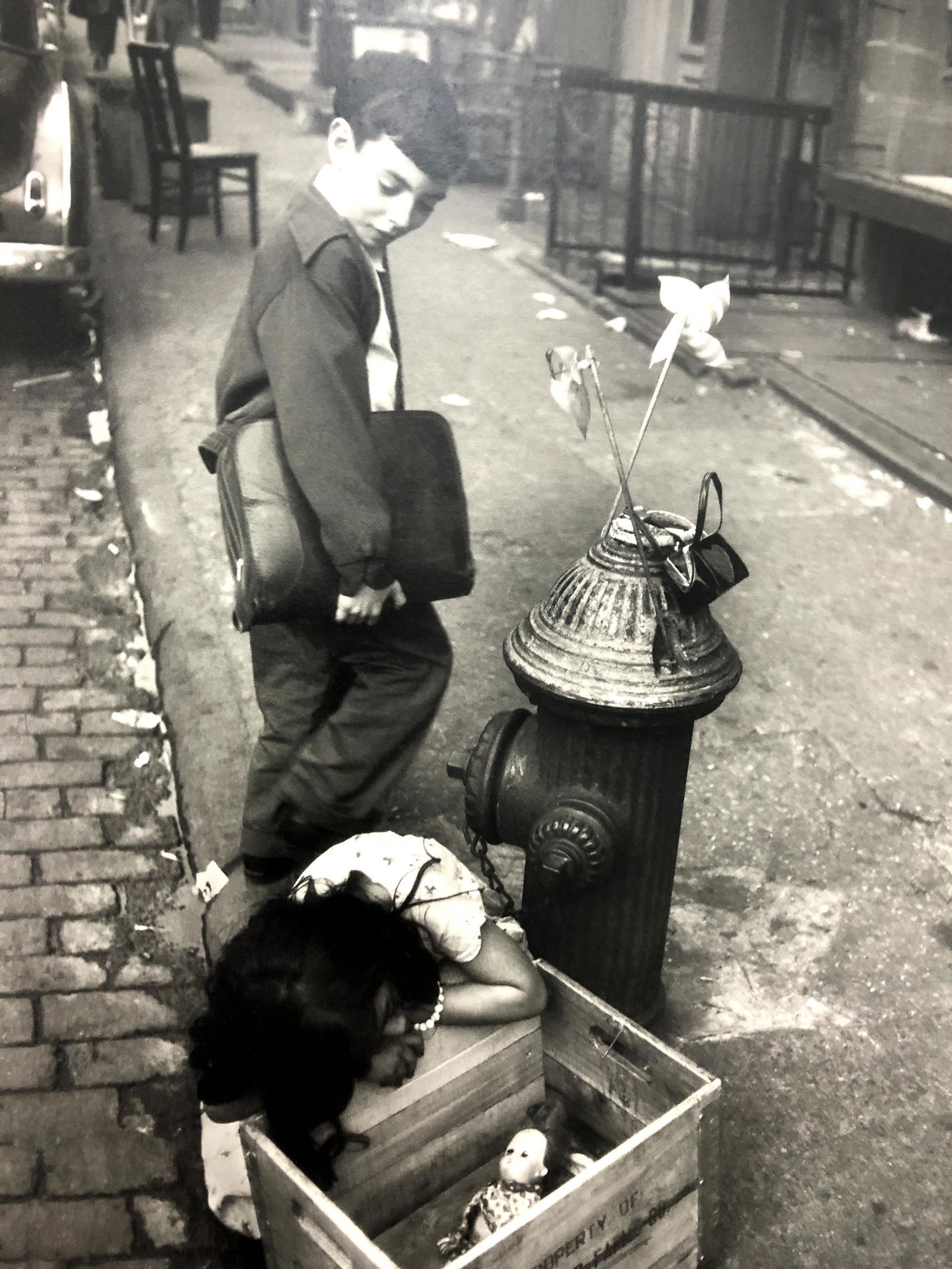 Bruce Davidsons - Lower East Side, Photo-Litho: BRUCE DAVIDSON - (B. 1946) The Lower East Side Photo-Litho Printed circa later third quarter 20th century 9 1/8" x 6 1/8" (Image Size)