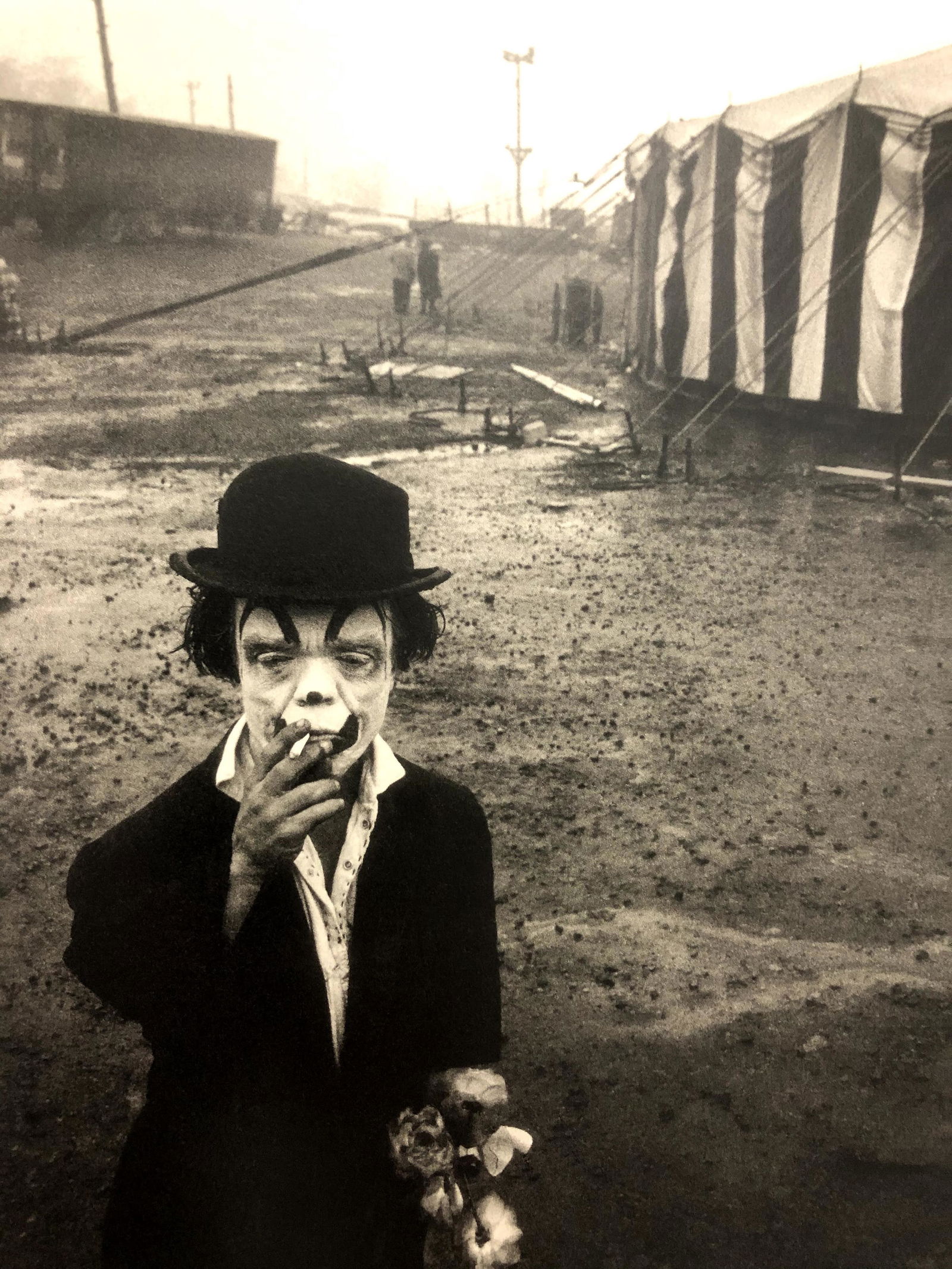 Bruce Davidsons - Cycle Beatty Circus, Photo-Litho: BRUCE DAVIDSON - (B. 1946) The Dwarf and the Clyde Beatty Circus Photo-Litho Printed circa later third quarter 20th century 9 1/8" x 6 1/8" (Image Size)
