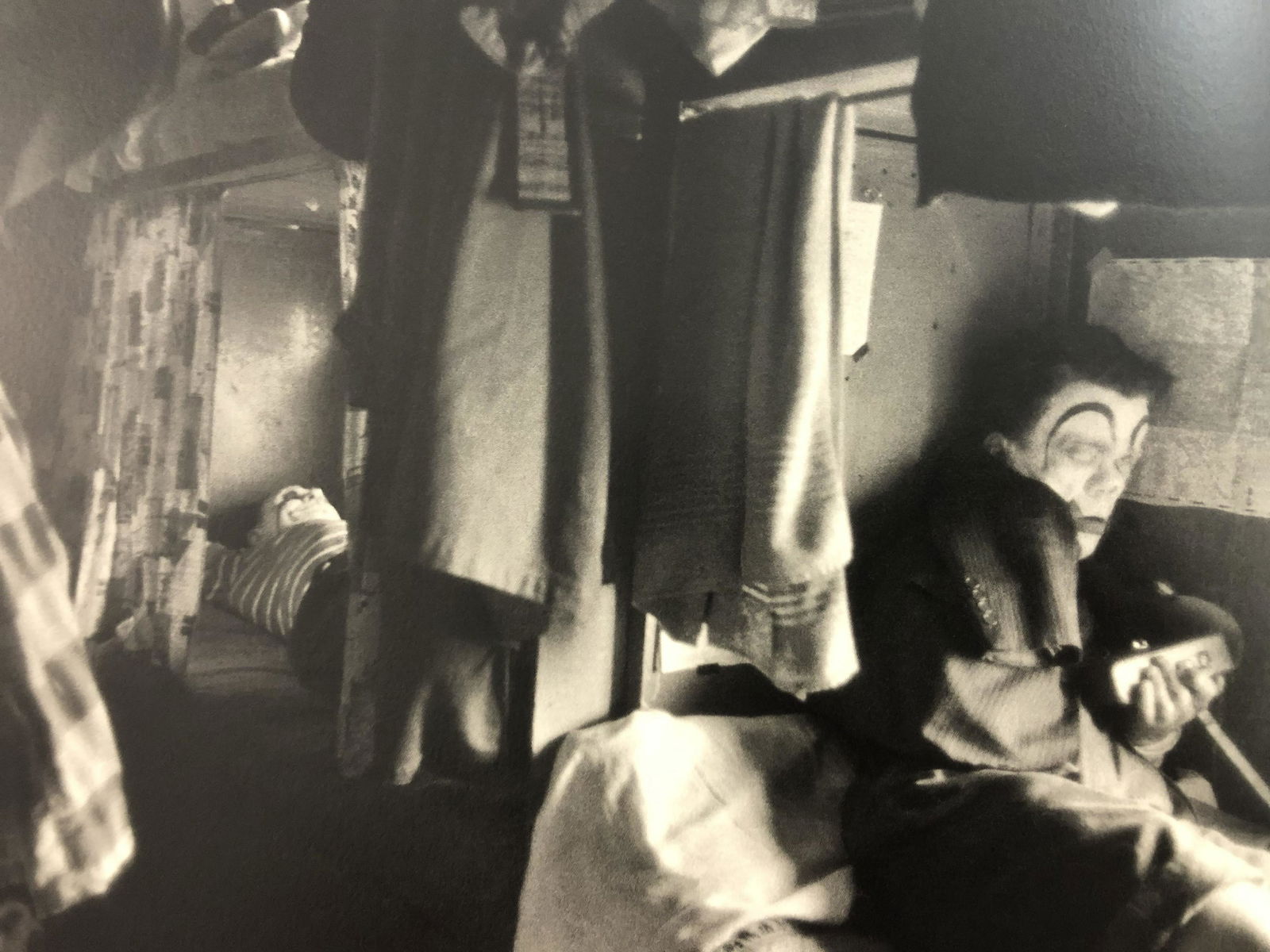 Bruce Davidsons - Cycle Beatty Circus, Photo-Litho: BRUCE DAVIDSON - (B. 1946) The Dwarf and the Clyde Beatty Circus Photo-Litho Printed circa later third quarter 20th century 6 3/8" x 9 5/8" (Image Size)