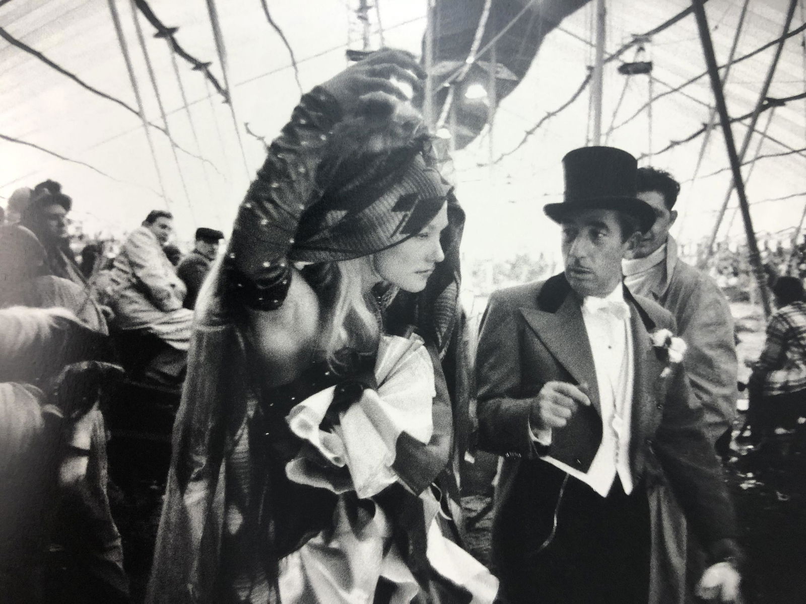 Bruce Davidsons - Cycle Beatty Circus, Photo-Litho: BRUCE DAVIDSON - (B. 1946) The Dwarf and the Clyde Beatty Circus Photo-Litho Printed circa later third quarter 20th century 6 3/8" x 9 5/8" (Image Size)