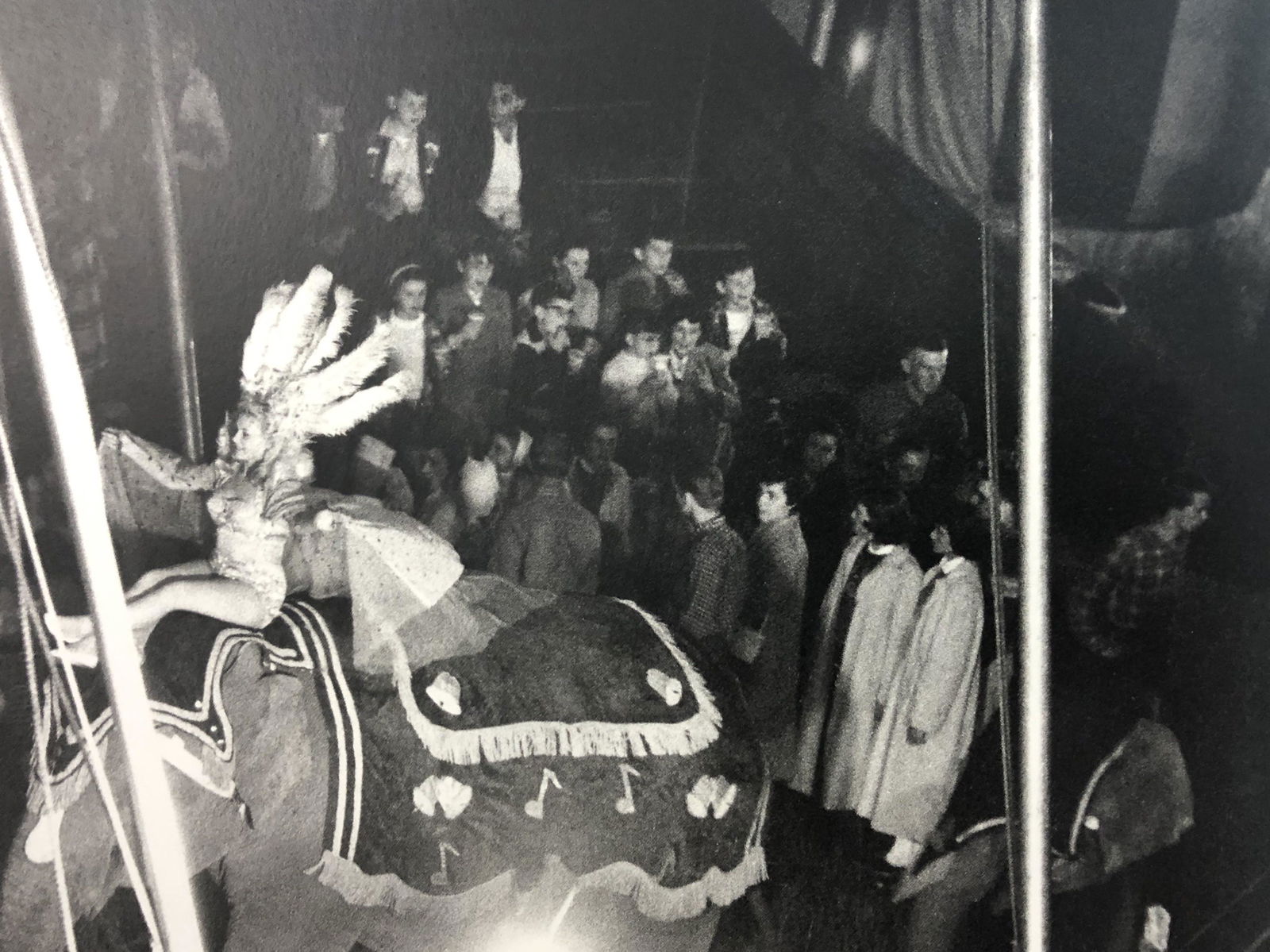 Bruce Davidsons - Cycle Beatty Circus, Photo-Litho: BRUCE DAVIDSON - (B. 1946) The Dwarf and the Clyde Beatty Circus Photo-Litho Printed circa later third quarter 20th century 6 3/8" x 9 5/8" (Image Size)