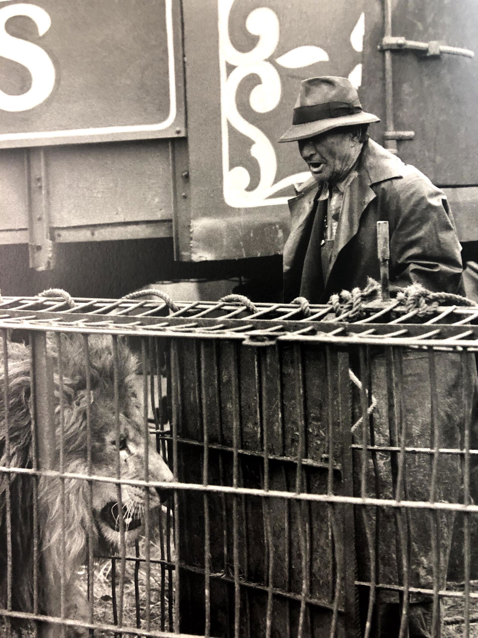 Bruce Davidsons - Cycle Beatty Circus, Photo-Litho: BRUCE DAVIDSON - (B. 1946) The Dwarf and the Clyde Beatty Circus Photo-Litho Printed circa later third quarter 20th century 6 3/8" x 9 5/8" (Image Size)