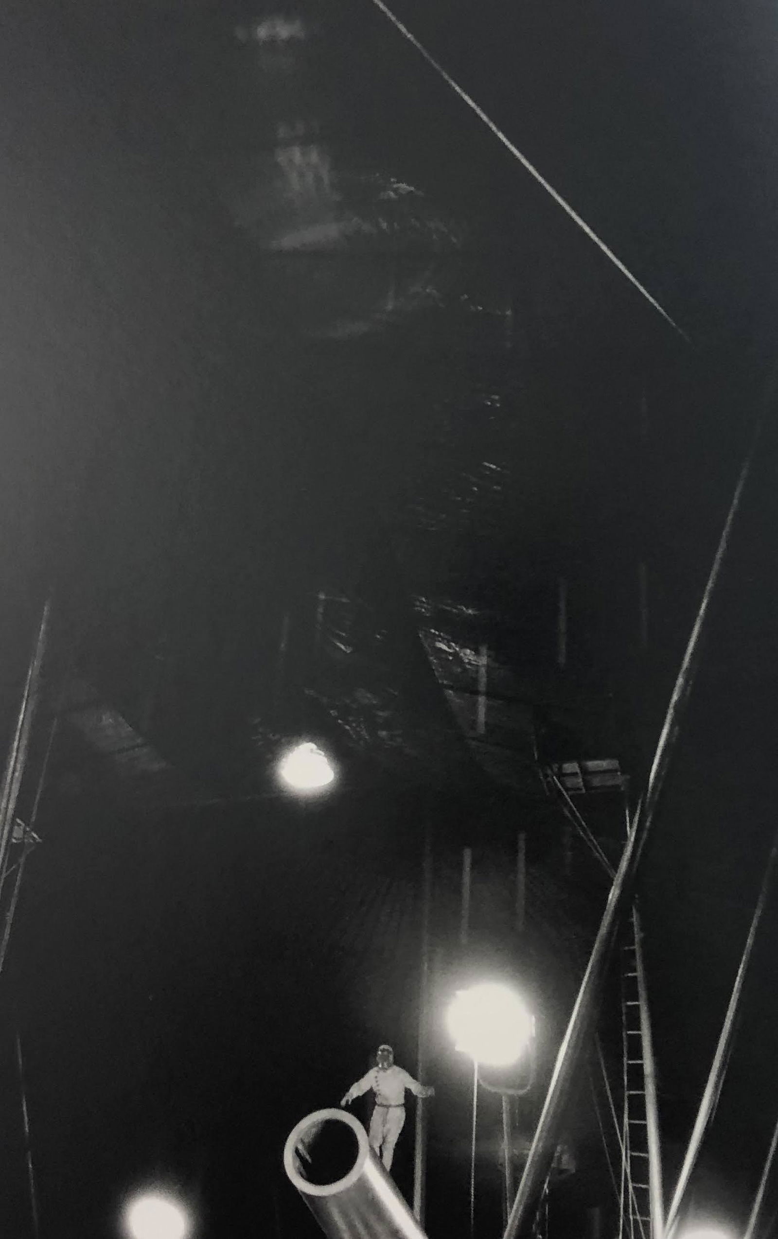 Bruce Davidsons - Cycle Beatty Circus, Photo-Litho: BRUCE DAVIDSON - (B. 1946) The Dwarf and the Clyde Beatty Circus Photo-Litho Printed circa later third quarter 20th century 9 1/8" x 6 1/8" (Image Size)