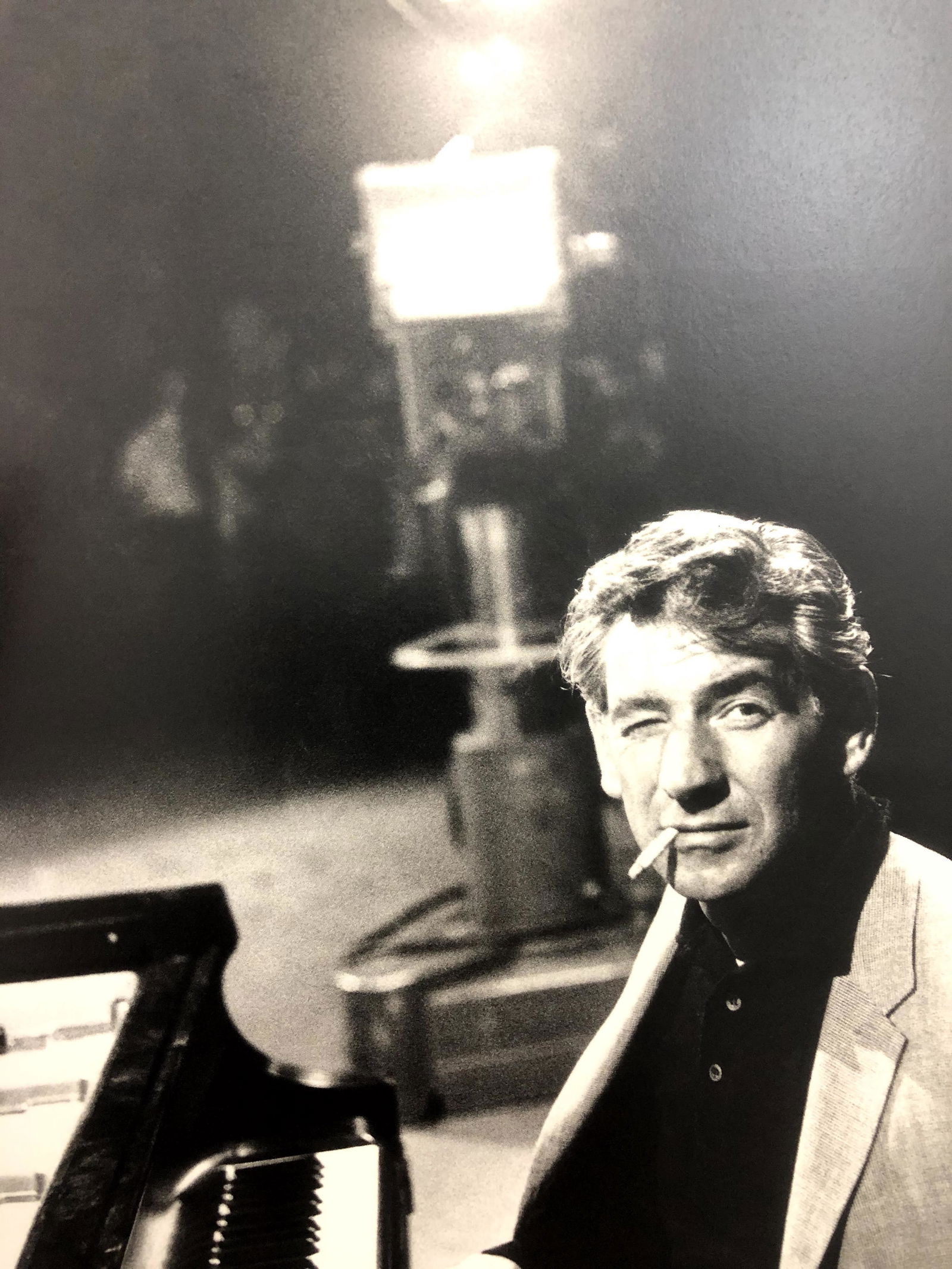Bruce Davidsons - Leonard Bernstein, Photo-Litho: BRUCE DAVIDSON - (B. 1946) Leonard Bernstein Photo-Litho Printed circa later third quarter 20th century 9 1/8" x 6 1/4" (Image Size)