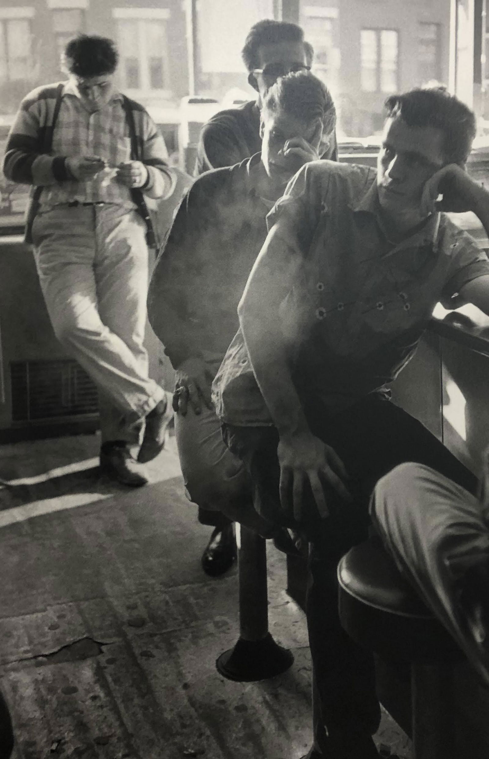 Bruce Davidsons - The Brooklyn Gang, Photo-Litho: BRUCE DAVIDSON - (B. 1946) The Brooklyn Gang Photo-Litho Printed circa later third quarter 20th century 9 1/8" x 6 1/8" (Image Size)