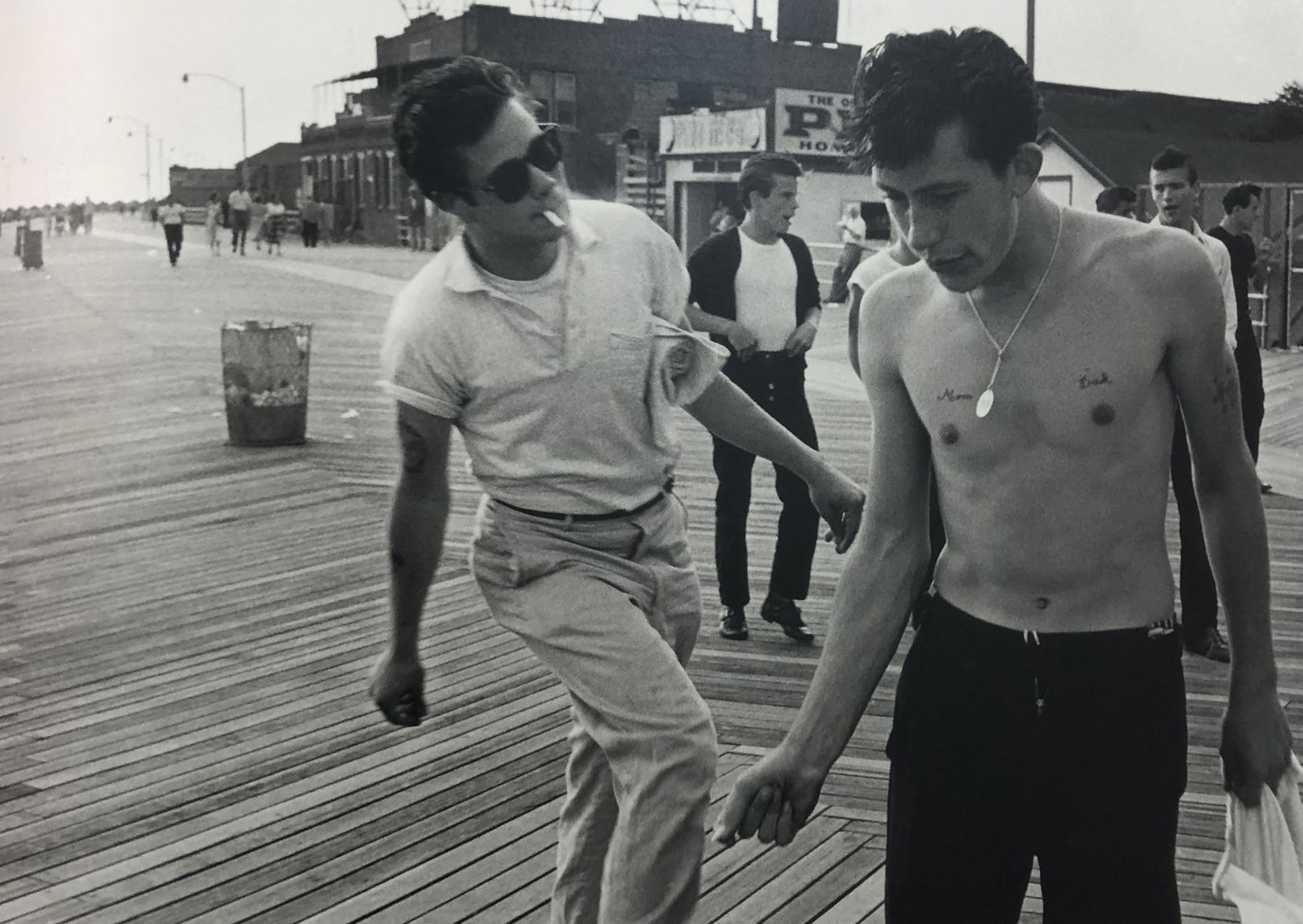 Bruce Davidsons - The Brooklyn Gang, Photo-Litho: BRUCE DAVIDSON - (B. 1946) The Brooklyn Gang Photo-Litho Printed circa later third quarter 20th century 6 3/8" x 9 5/8" (Image Size)