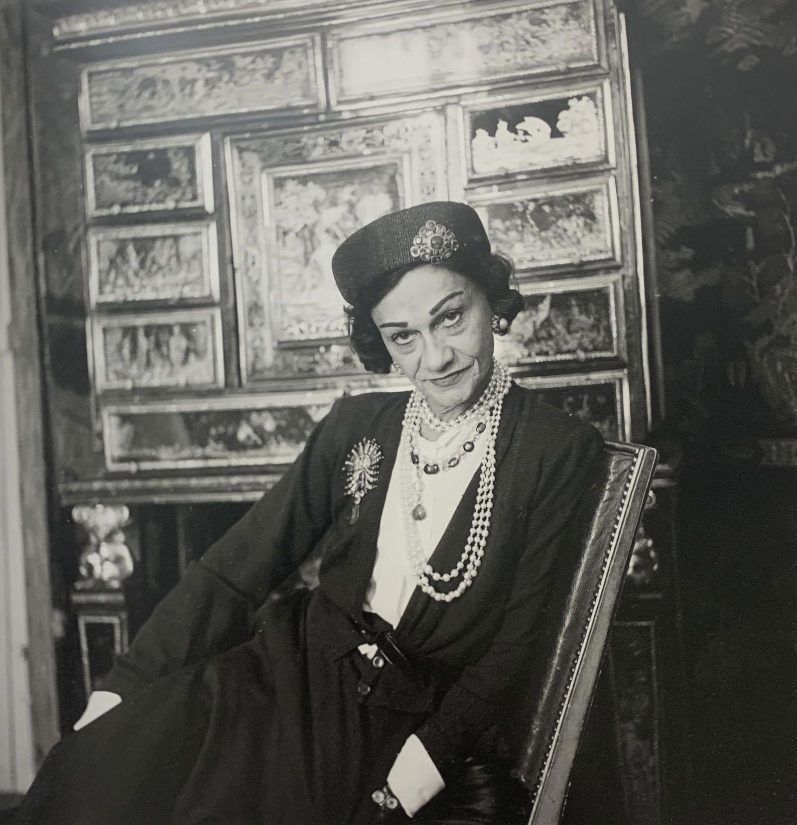 Cecil Beaton - Coco Chanel, Photo-Litho: CECIL BEATON - (B.1904-1980) Coco Chanel, Paris Photo-Litho Printed circa late 20th Century 10 5/8" x 10 1/4" (Image Size)
