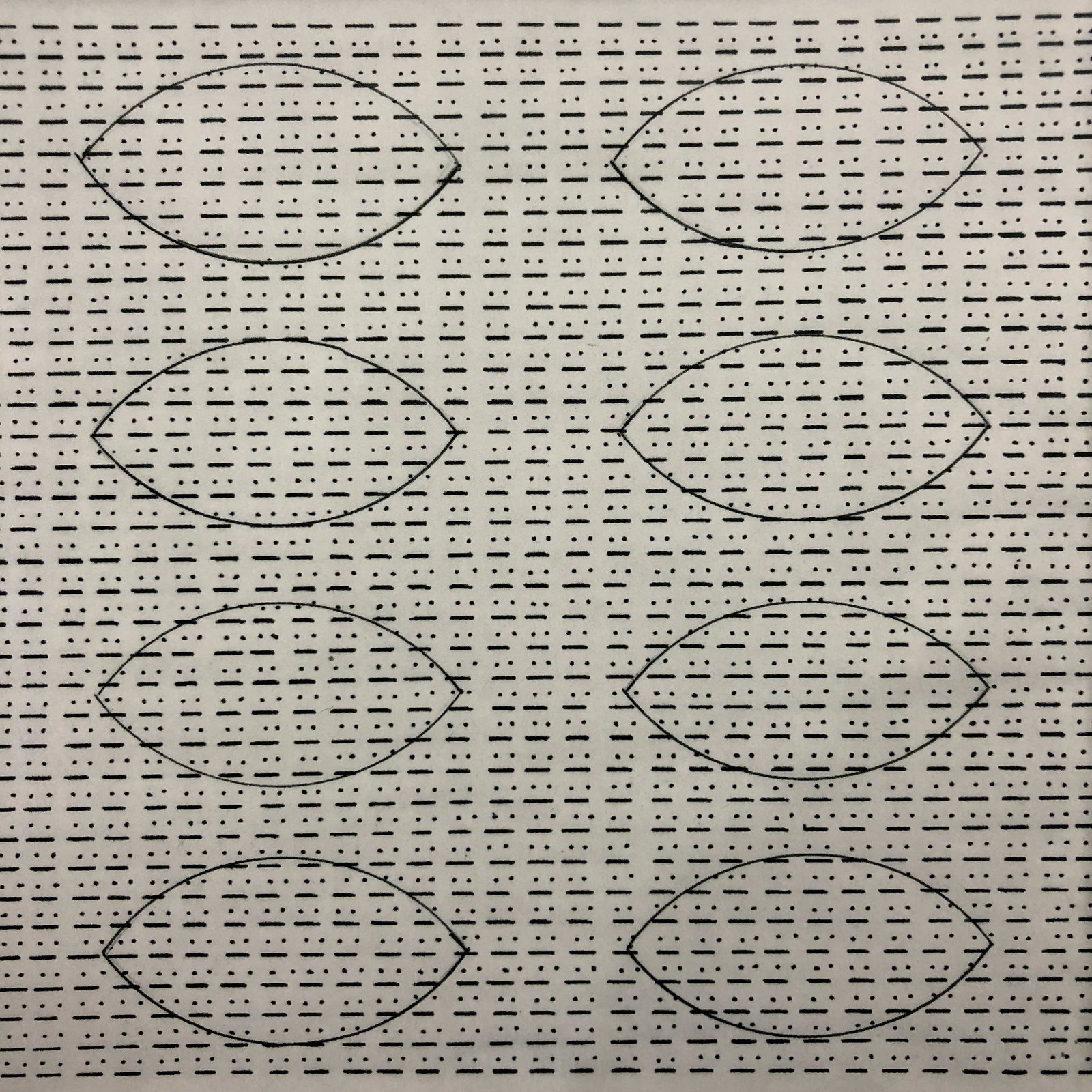 Agnes Martin-8 Fish Underwater Colored Offset-litho: AGNES MARTIN (B.1912-2004) Eight Fish Under Water Colored offset lithograph Printed circa late 20th Century 4" x 4" (Image Size)